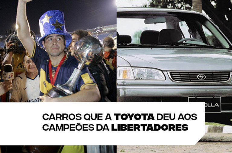  Relembre os carros que a Toyota deu para os campeões da Taça Libertadores