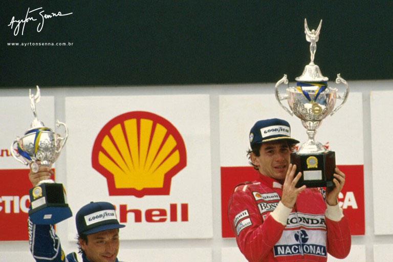 Título de Senna pela McLaren.