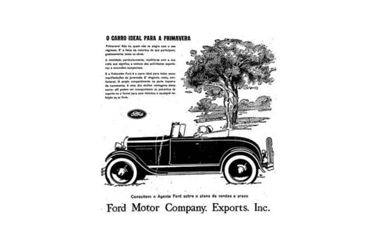 Ford sempre é destaque nas propagandas automotivas