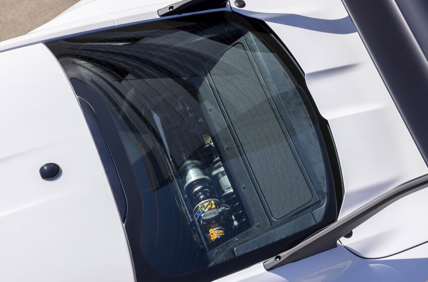  Suspensão do Ford Mustang GTD é obra de arte e ganha vitrine na cabine