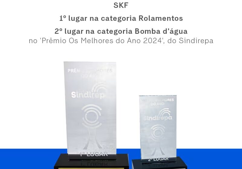  SKF recebe Prêmio Sindirepa – Os Melhores do Ano 2024 pela 4ª vez consecutiva